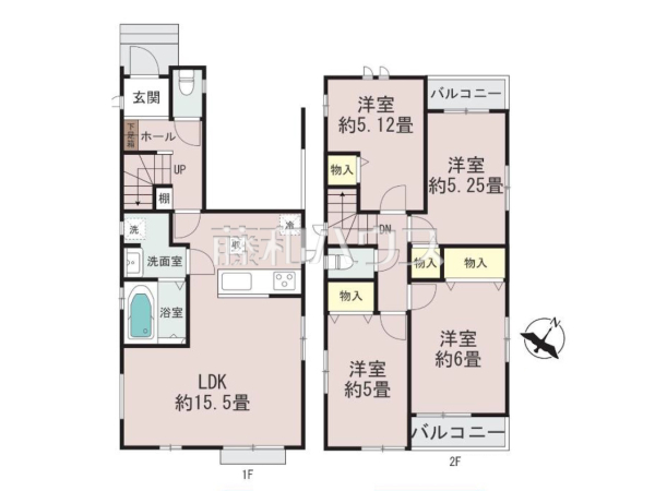 間取図　【富士見市鶴瀬西３丁目】