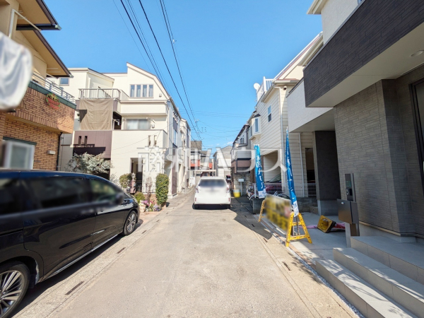 接道状況および現場風景　【富士見市鶴瀬西３丁目】