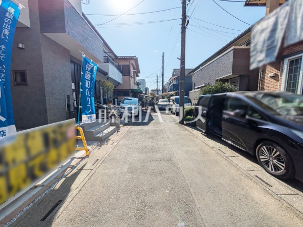 接道状況および現場風景　【富士見市鶴瀬西３丁目】
