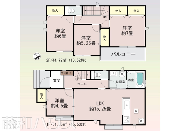 間取図　【春日井市知多町４丁目】