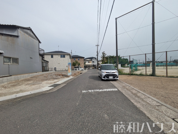 接道状況および現場風景　【春日井市知多町４丁目】