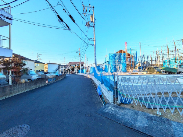 接道状況および現場風景　【日野市百草】