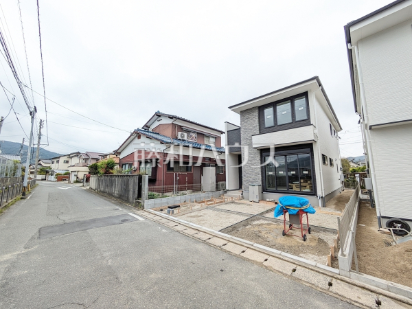2号棟　接道状況および現場風景　【福岡市早良区四箇１丁目】