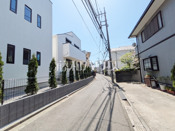 接道状況および現場風景　【世田谷区北烏山８丁目】