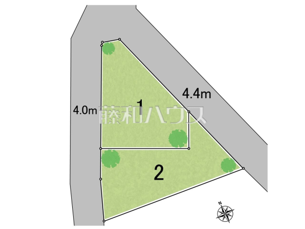 全体区画図　【世田谷区北烏山８丁目】