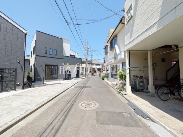 接道状況および現場風景　【世田谷区北烏山８丁目】