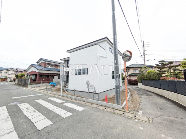 1号棟　接道状況および現場風景　【福岡市早良区四箇１丁目】