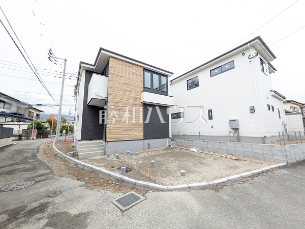1号棟　接道状況および現場風景　【福岡市早良区四箇１丁目】