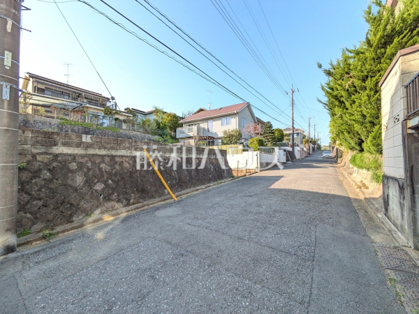 接道状況および現場風景　【東大和市湖畔２丁目】