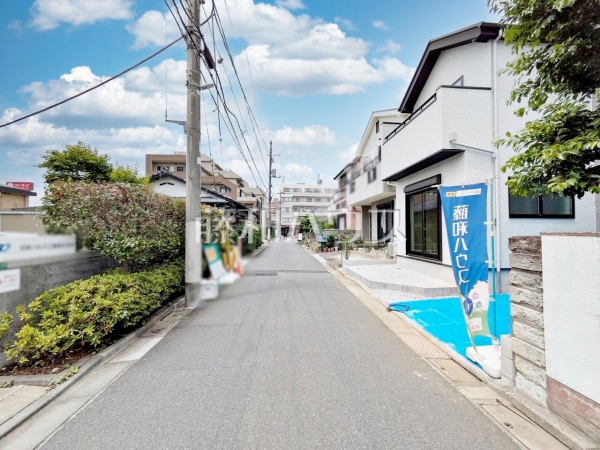 接道状況および現場風景　【練馬区石神井台７丁目】