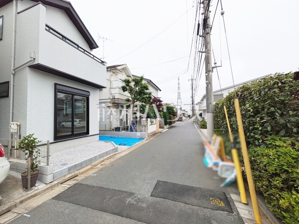 接道状況および現場風景　【練馬区石神井台７丁目】