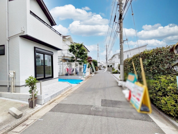 接道状況および現場風景　【練馬区石神井台７丁目】
