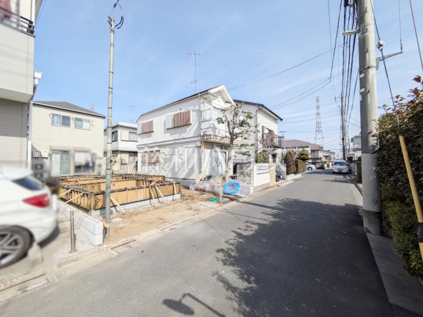 接道状況および現場風景　【練馬区石神井台７丁目】