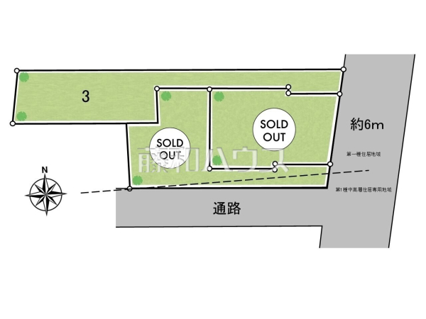 全体区画図　【練馬区西大泉５丁目】