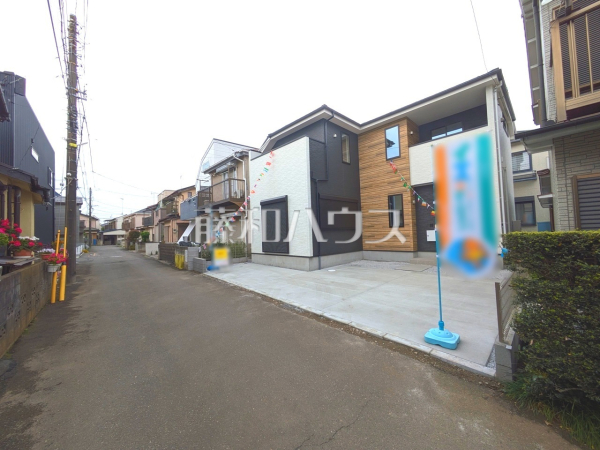 接道状況および現場風景　【所沢市大字下安松】