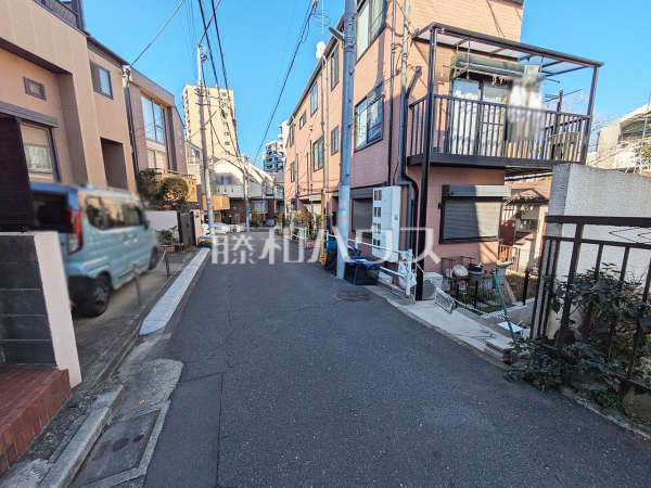 接道状況および現場風景　【中野区南台５丁目】