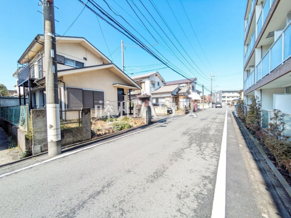 接道状況および現場風景　【八王子市大和田町１丁目】