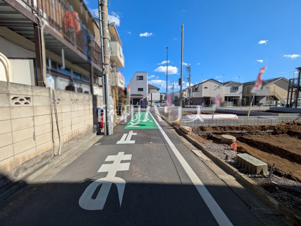 接道状況および現場風景　【練馬区三原台１丁目】