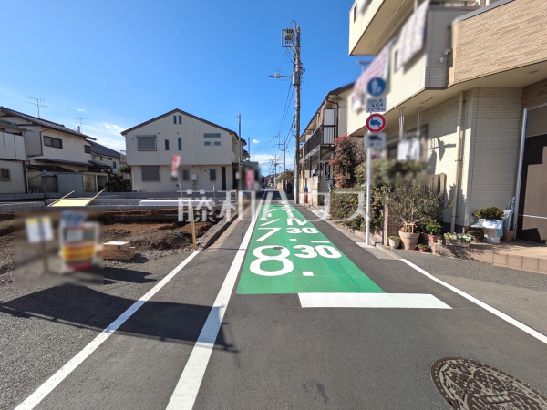接道状況および現場風景　【練馬区三原台１丁目】
