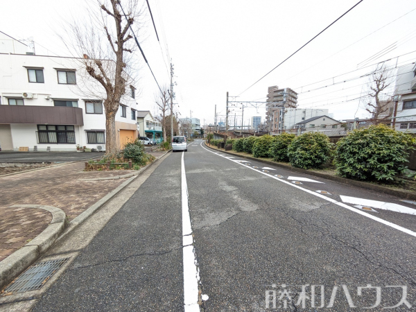 接道状況および現場風景　【名古屋市北区清水１丁目】