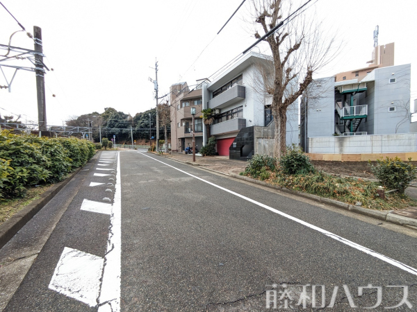 接道状況および現場風景　【名古屋市北区清水１丁目】