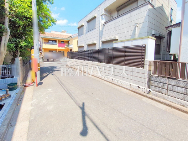 接道状況および現場風景　【志木市柏町６丁目】
