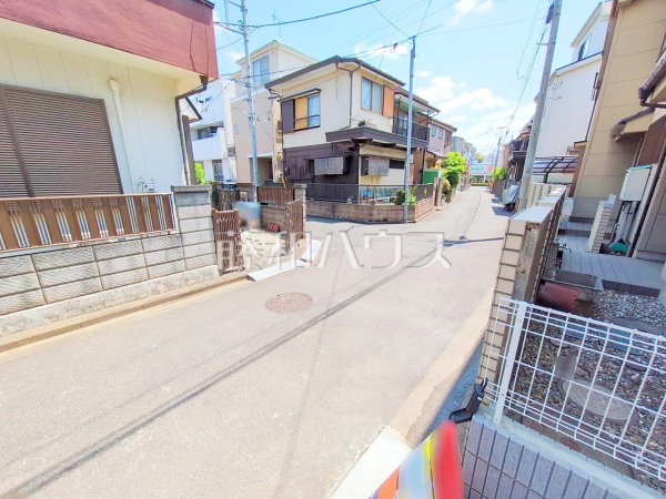 接道状況および現場風景　【志木市柏町６丁目】