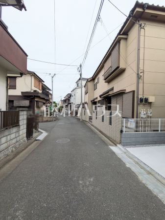 接道状況および現場風景　【志木市柏町６丁目】