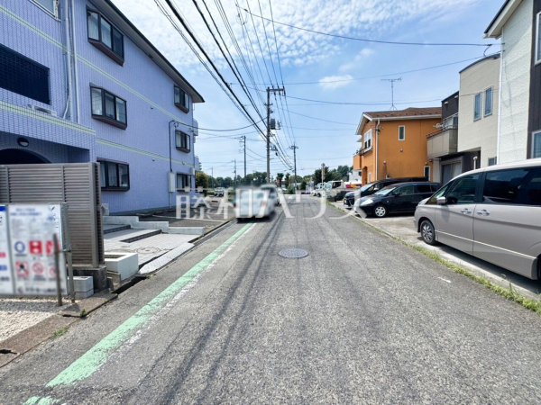 接道状況および現場風景　【東久留米市柳窪２丁目】