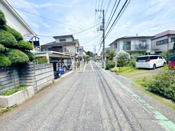 接道状況および現場風景　【東久留米市柳窪２丁目】