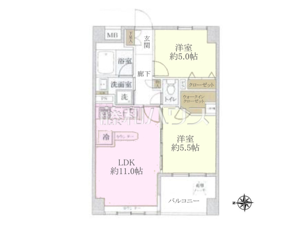間取図　【ライオンズマンション八王子第７】