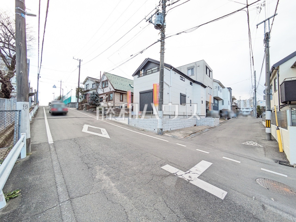 接道状況および現場風景　【八王子市台町３丁目】