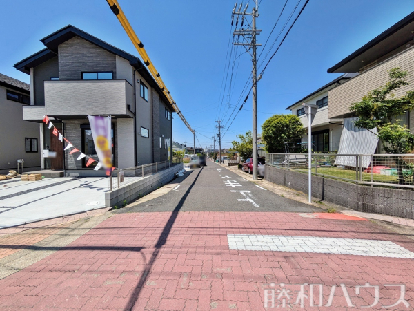 北側　接道状況および現場風景　【名古屋市名東区大針３丁目】