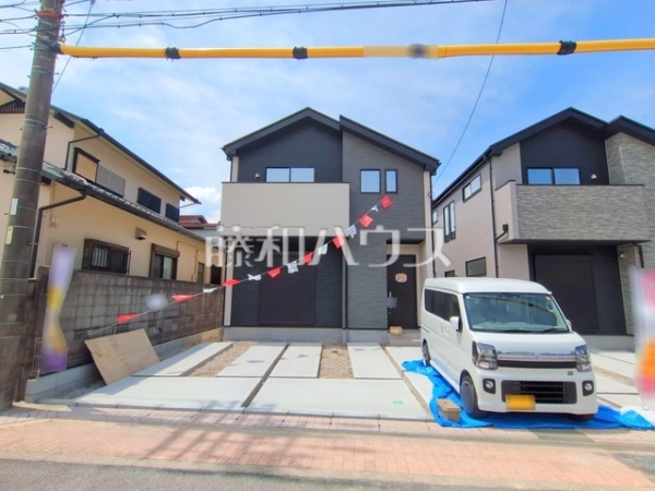 5号棟　外観およびカースペース　【名古屋市名東区大針３丁目】