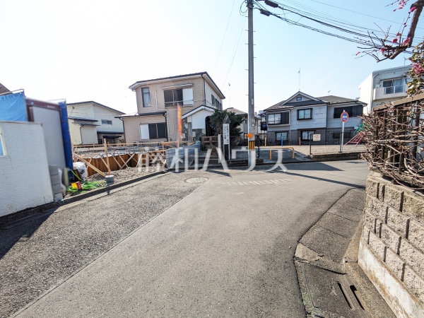 接道状況および現場風景　【八王子市中野山王２丁目】