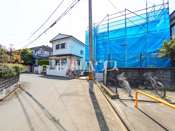 接道状況および現場風景　【八王子市中野山王２丁目】