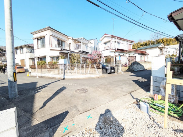 接道状況および現場風景　【八王子市中野山王２丁目】