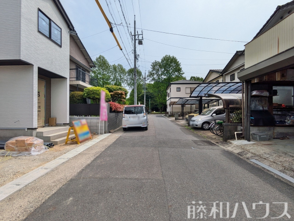 接道状況および現場風景　【名古屋市守山区高島町】