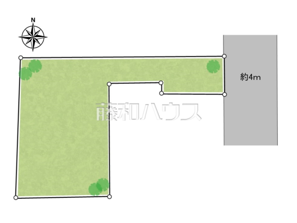 全体区画図　【狛江市西野川４丁目】