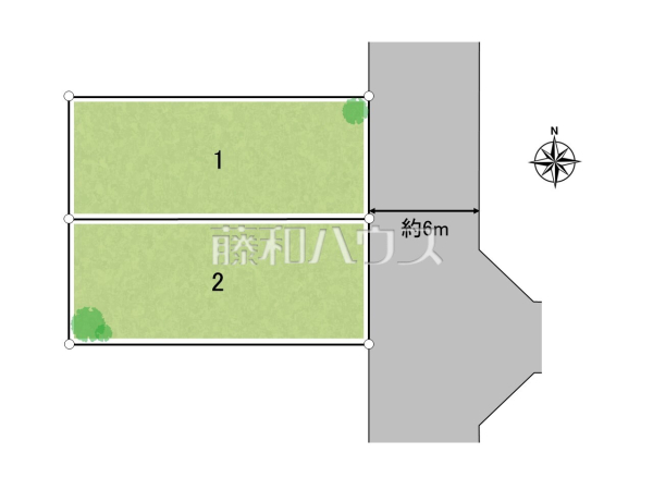 全体区画図　【八王子市富士見町】