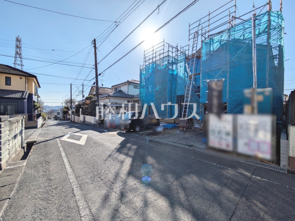 接道状況および現場風景　【八王子市富士見町】