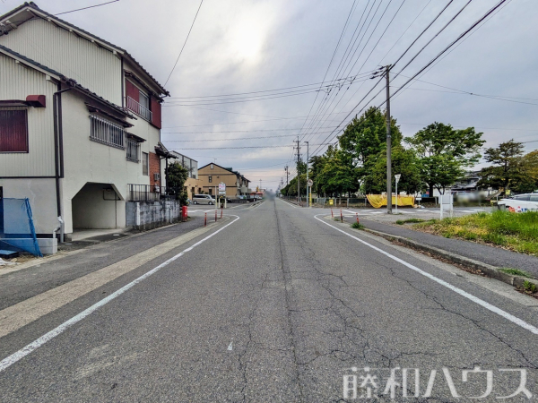 接道状況および現場風景　【春日井市中切町１丁目】