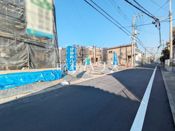 接道状況および現場風景　【和光市下新倉５丁目】