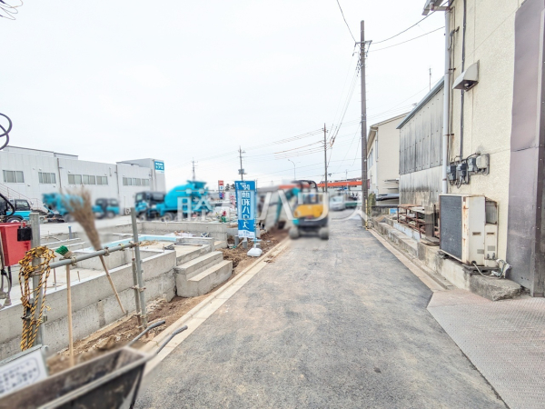 接道状況および現場風景　【和光市下新倉３丁目】