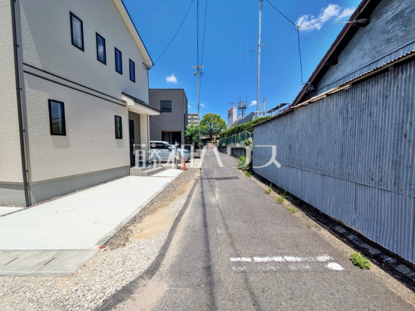 接道状況および現場風景　【尾張旭市東大道町曽我廻間】