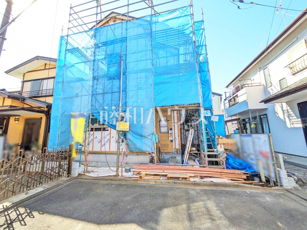外観　【東村山市青葉町３丁目】 ここに住む方を想像して、着々と建築しております！ 