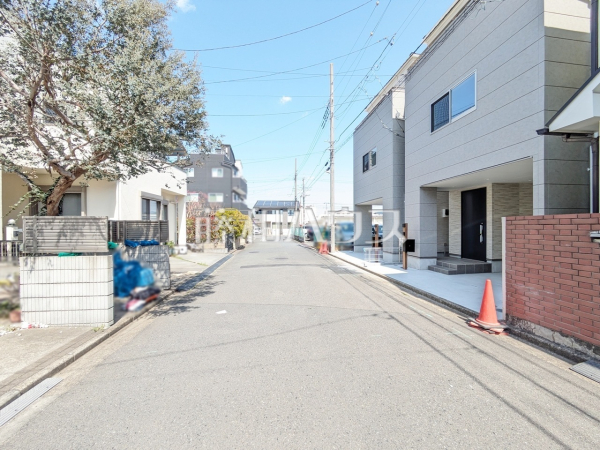 接道状況および現場風景　【富士見市東みずほ台３丁目】