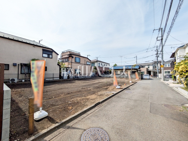 接道状況および現場風景　【世田谷区上祖師谷５丁目】
