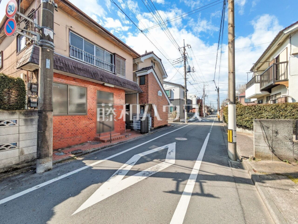 接道状況および現場風景　【国立市東３丁目】