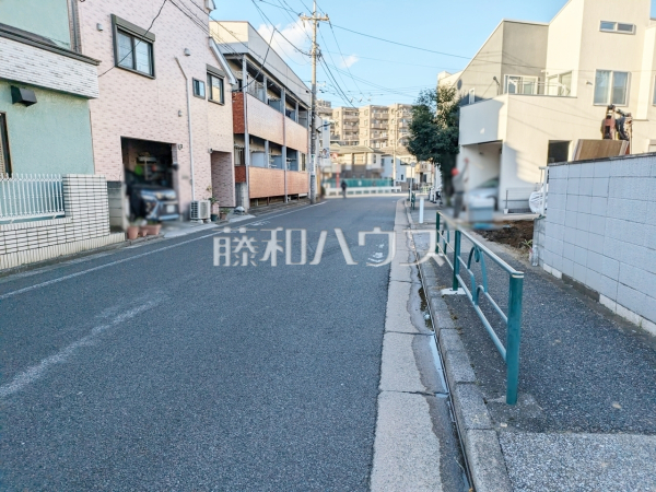 接道状況および現場風景　【練馬区石神井町８丁目】